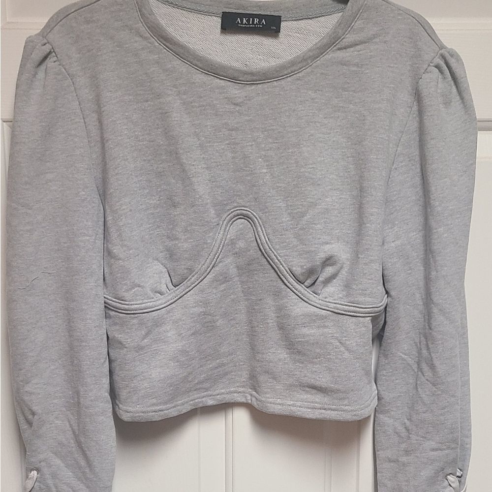 "Cropped, Sweat Shirt" - Picture 4 of 6
